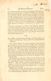 Cover of: An anniversary discourse delivered before the New York Historical Society: December, 1820, by Henry Wheaton.