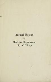 Cover of: Annual reports of the various departments.