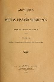 Cover of: Antología de poetas hispano-americanos publicada por la Real academia española. by 