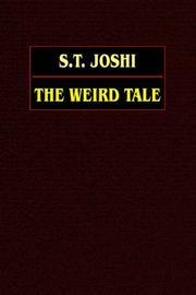 Cover of: The Weird Tale by S. T. Joshi