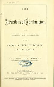 Cover of: The attractions of Northampton | Charles Henry Chandler