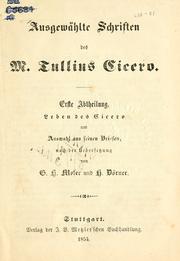 Cover of: Ausgewählte Schriften. by Cicero