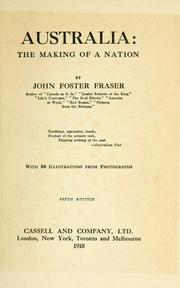 Cover of: Australia: the making of a nation.