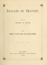 Cover of: Ballads of bravery.