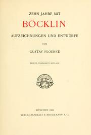 Cover of: Böcklin.: 4. Aufl.  [Liebhaber-Ausg.]