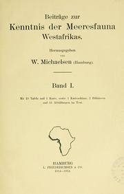 Cover of: Beiträge zur Kenntnis der Meeresfauna Westafrikas.