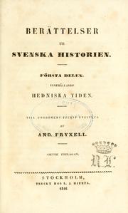 Cover of: Berättelser ur svenska historien: till ungdomens tjenst
