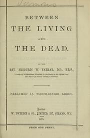 Cover of: Between the living and the dead