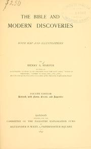 The Bible and modern discoveries by Harper, Henry A.
