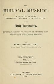 Cover of: The Biblical museum by James Comper Gray