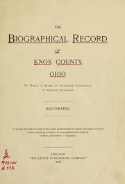 The Biographical record of Knox County, Ohio