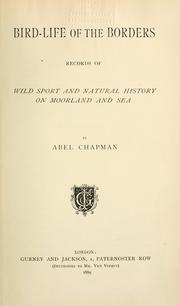 Cover of: Bird-life of the borders by Abel Chapman