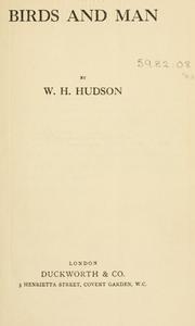 Cover of: Birds and man by W. H. Hudson