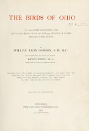 Cover of: The birds of Ohio by William Leon Dawson, William Leon Dawson