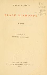 Cover of: Black diamonds: a novel