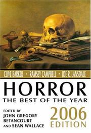 Cover of: Horror: The Best of the Year, 2006 Edition (Horror the Best of the Year)