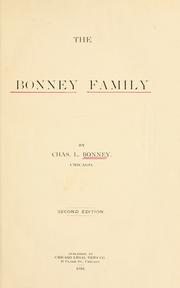 Cover of: The Bonney family