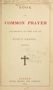 Cover of: Book of common prayer