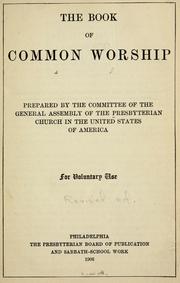 Cover of: The book of common worship