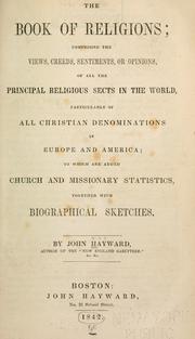 The book of religions by Hayward, John