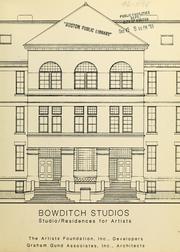 Cover of: Bowditch studios: studio/residences for artists.