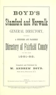 Cover of: Boyd's Fairfield County directory