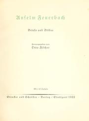 Cover of: Briefe und Bilder.: Hrsg. von Otto Fischer.