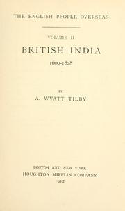 Cover of: British India, 1600-1828.