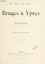 Cover of: Bruges et Ypres