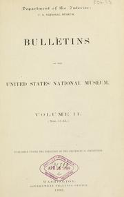 Cover of: Bulletin - United States National Museum. | 