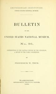 Cover of: Bulletin - United States National Museum by 