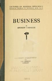 Business by Andrew Carnegie