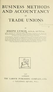 Cover of: Business methods and accountancy in trade unions