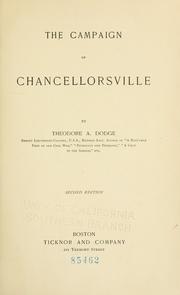 Cover of: The campaign of Chancellorsville