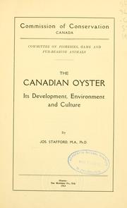 The Canadian oyster by Joseph Stafford