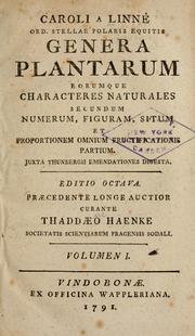 Cover of: Caroli a Linné ... Genera plantarum by Carl Linnaeus
