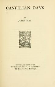 Cover of: Castilian days. by John Hay, John Hay