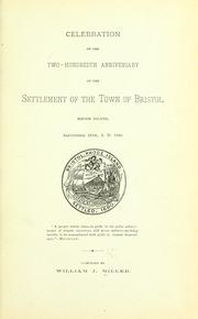 Celebration of the two-hundredth anniversary of the settlement of the town of Bristol, Rhode Island by William Jones Miller