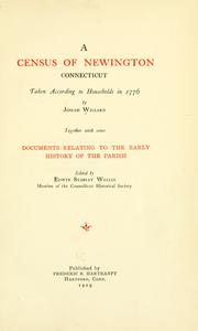 Cover of: A census of Newington, Connecticut by Josiah Willard