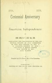 Cover of: Centennial anniversary of American independence at Sing Sing, N.Y. | Ossining, N.Y