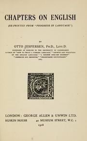 Cover of: Chapters on English by Otto Jespersen