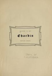 Cover of: Chardin. by 