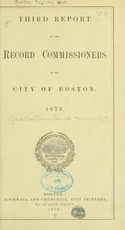 Cover of: Charlestown land records [1638-1802] by Charlestown (Boston, Mass.)