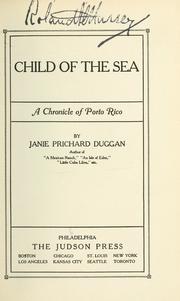 Cover of: Child of the sea by Janie Prichard Duggan