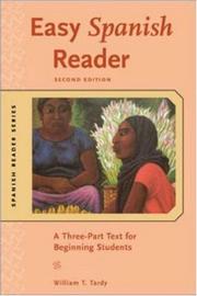 Cover of: Easy Spanish reader by William T. Tardy