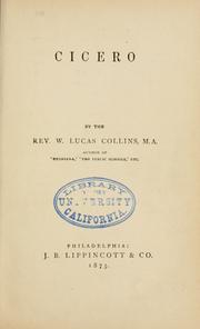 Cover of: Cicero by William Lucas Collins, William Lucas Collins