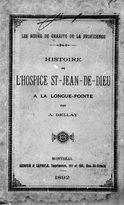 Cover of: Hospice St-Jean de Dieu, asile de la Longue-Pointe