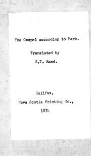 Cover of: The Gospel according to Mark