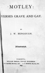 Cover of: Motley: verses grave and gay