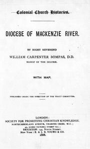 Cover of: Diocese of Mackenzie River by William Carpenter Bompas